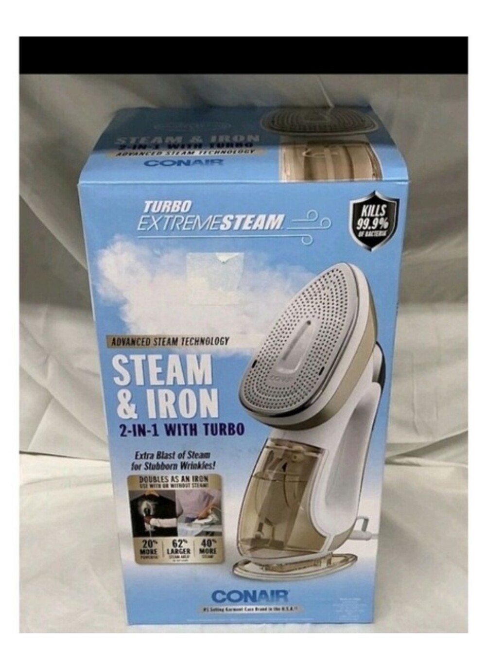 Conair ExtremeSteam 2-in-1 with Turbo Handheld Steamer & Iron - Brand New